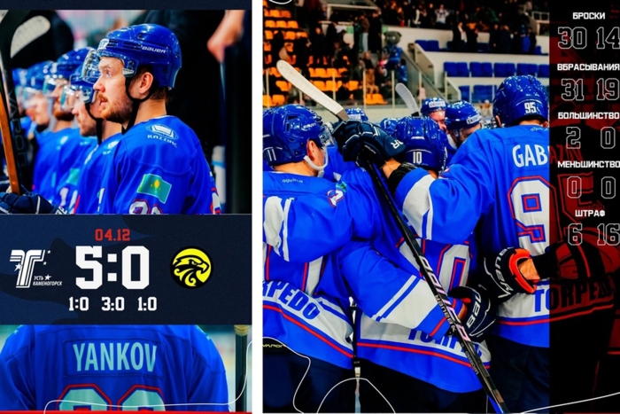 Разгромная победа: «Торпедо» - «Сарыарка» 5:0