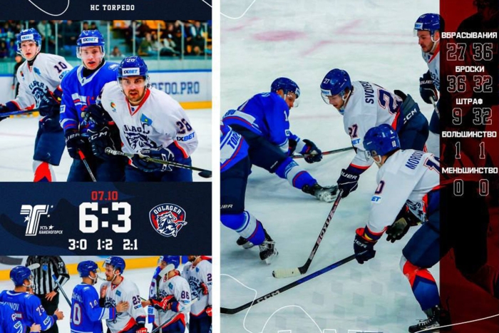 На первом месте: «Торпедо» - «Кулагер» 6:3