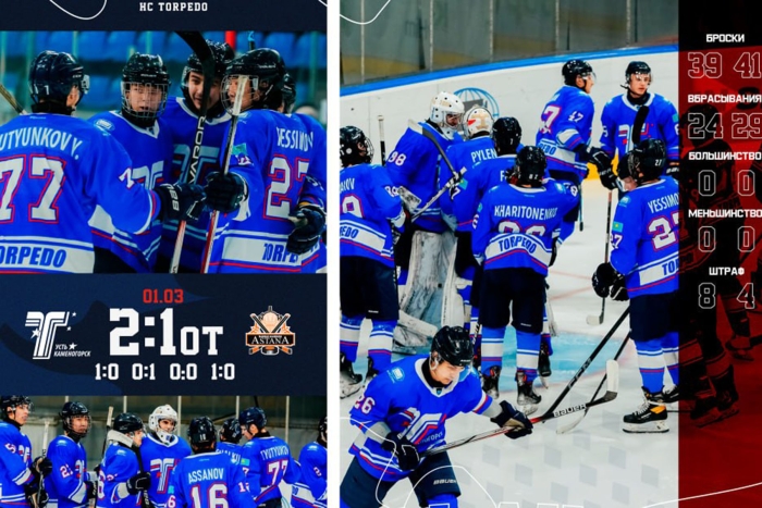 Плей-офф «Жастар»: «Торпедо» - «Астана» 2:1 ОТ