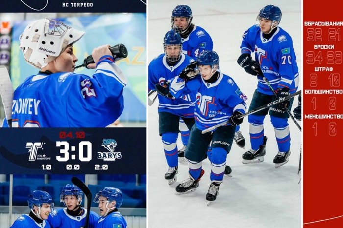 Третий «сухарь» Давида Зиновьева: «Торпедо» - «Барыс» 3:0