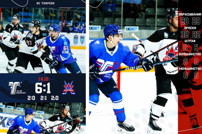 Крупная победа: «Торпедо» - ХК «Актобе» 6:1