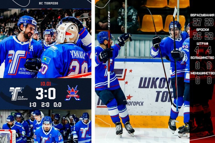 Третий «сухарь» Янкова: «Торпедо» - ХК «Актобе» 3:0