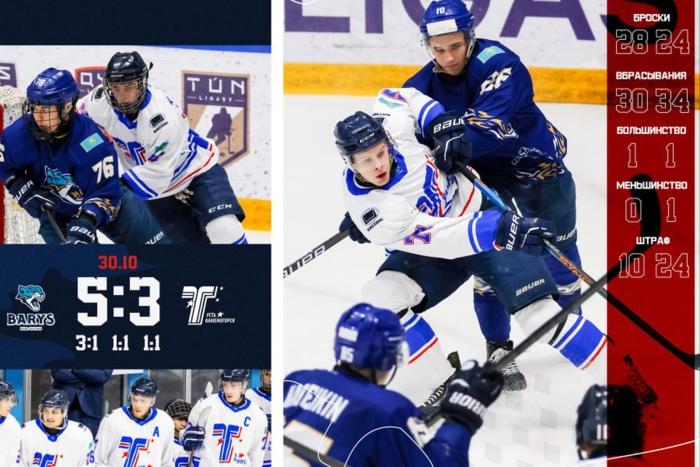 Лига «Жастар»: «Барыс» - «Торпедо» 5:3