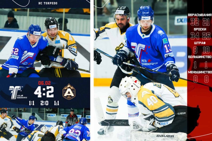 Пятая кряду: «Торпедо» - ХК «Алматы» 4:2