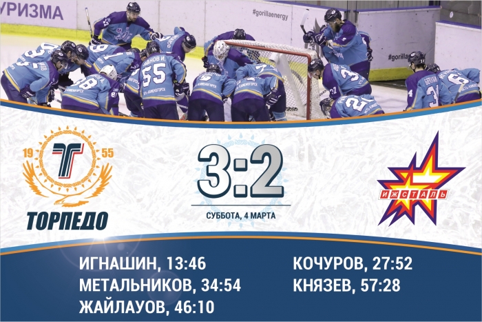 «Торпедо» – «Ижсталь» 3:2