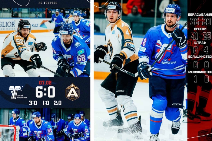 «Сухарь» Андрея Янкова: «Торпедо» - ХК «Алматы» 6:0