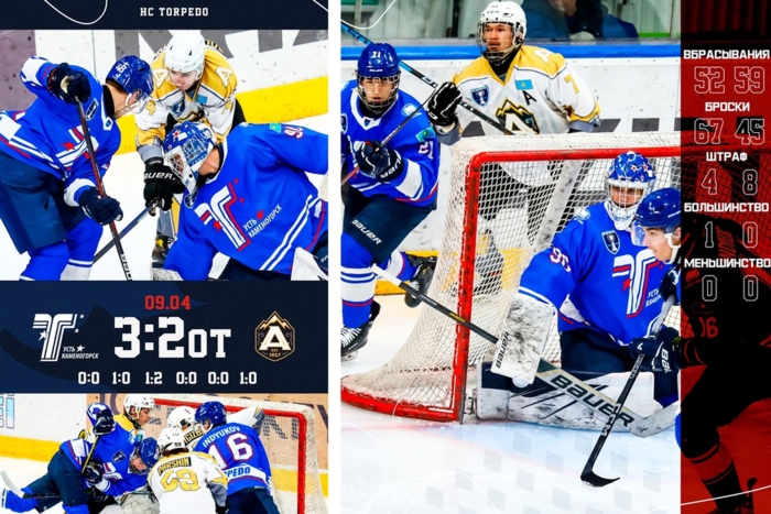 Шесть периодов: «Торпедо» - «Алматы» 3:2 ОТ